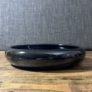 Vintage Art Deco Black 11 1/4” Bowl Dish Planter